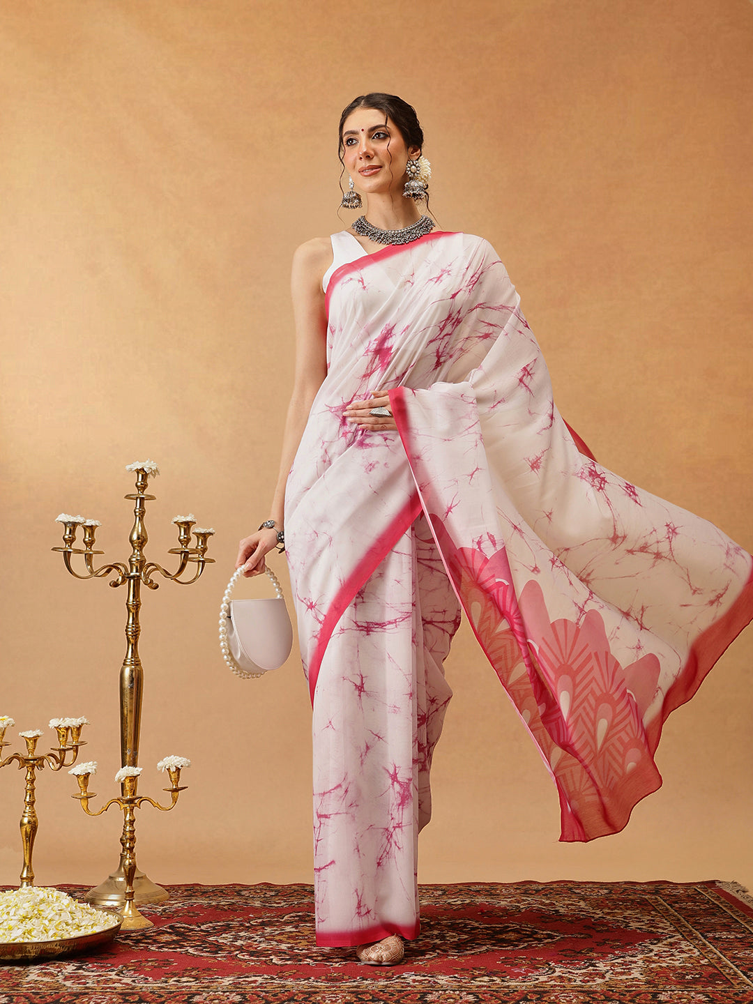 Hiral Fashion Pink Bollywood Mul Cotton Abstract Digital Printed Saree