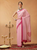 Hiral Fashion Pink Bollywood Mul Cotton Lahariya Digital Printed Saree