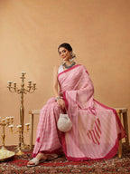 Hiral Fashion Pink Bollywood Mul Cotton Lahariya Digital Printed Saree