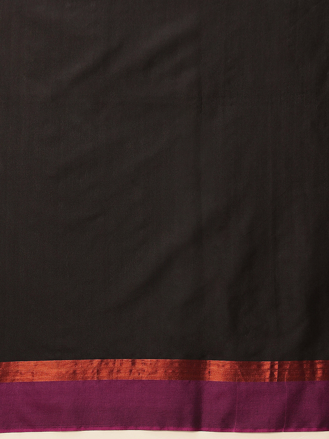 Hiral Fashion Black Banarasi Art Silk Solid Saree