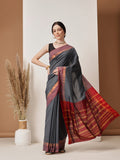 Hiral Fashion Grey Banarasi Art Silk Solid Saree