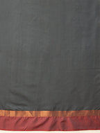 Hiral Fashion Grey Banarasi Art Silk Solid Saree