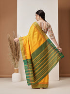 Hiral Fashion Mustard Banarasi Art Silk Solid Saree