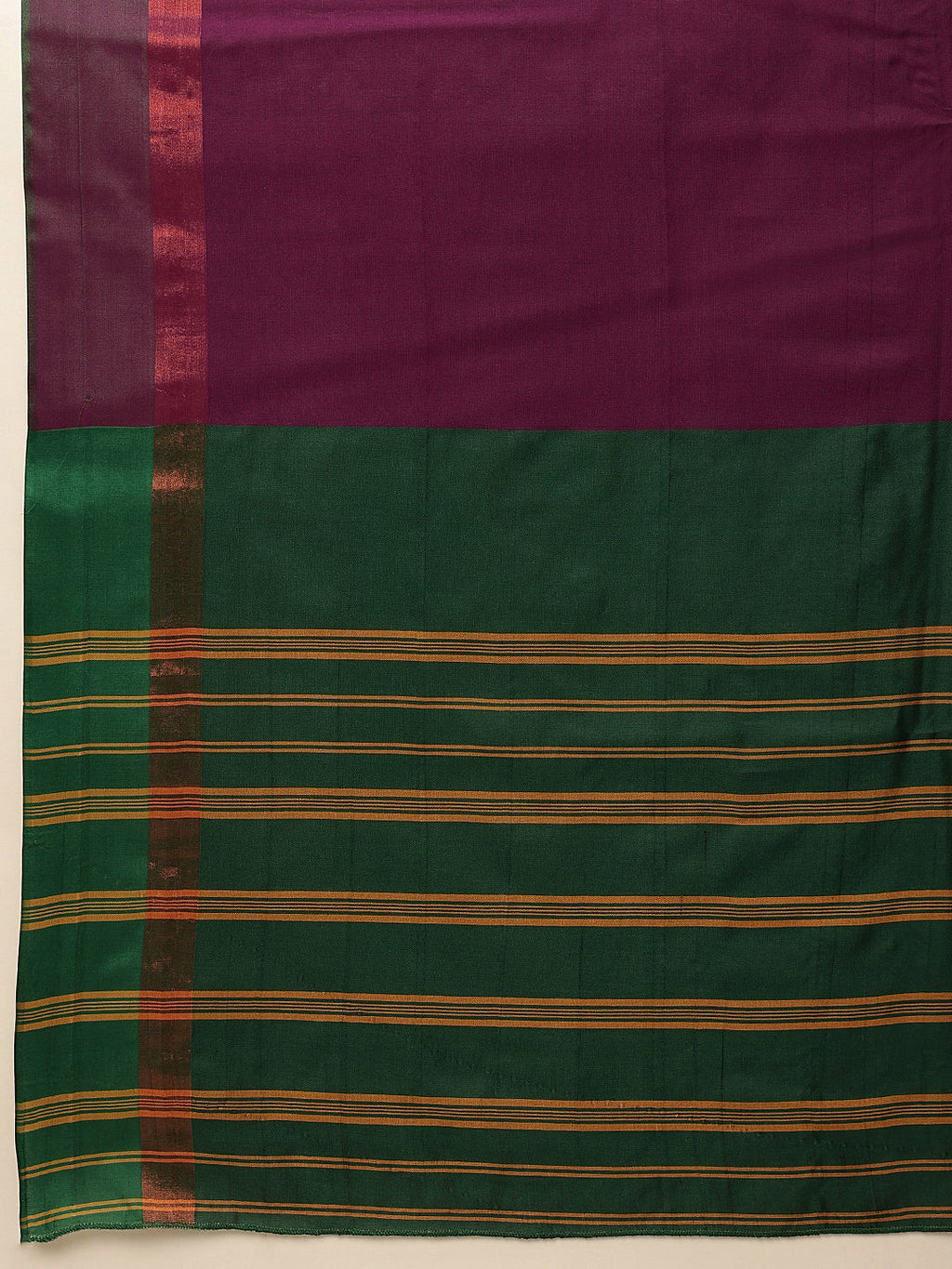 Hiral Fashion Purple Banarasi Art Silk Solid Saree