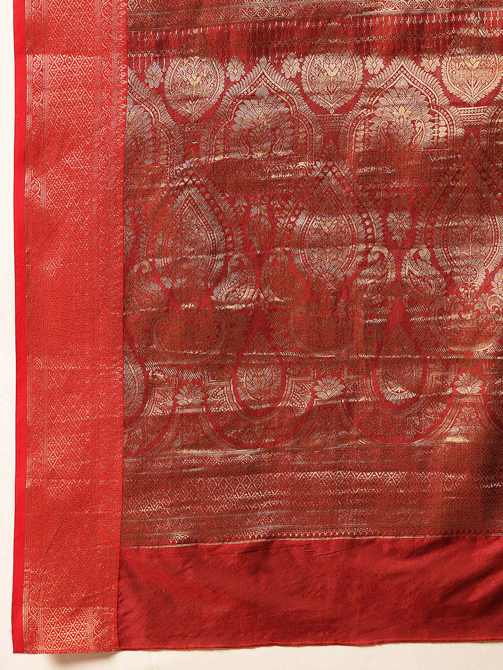 Hiral Fashion Black Banarasi Silk Woven Design Saree