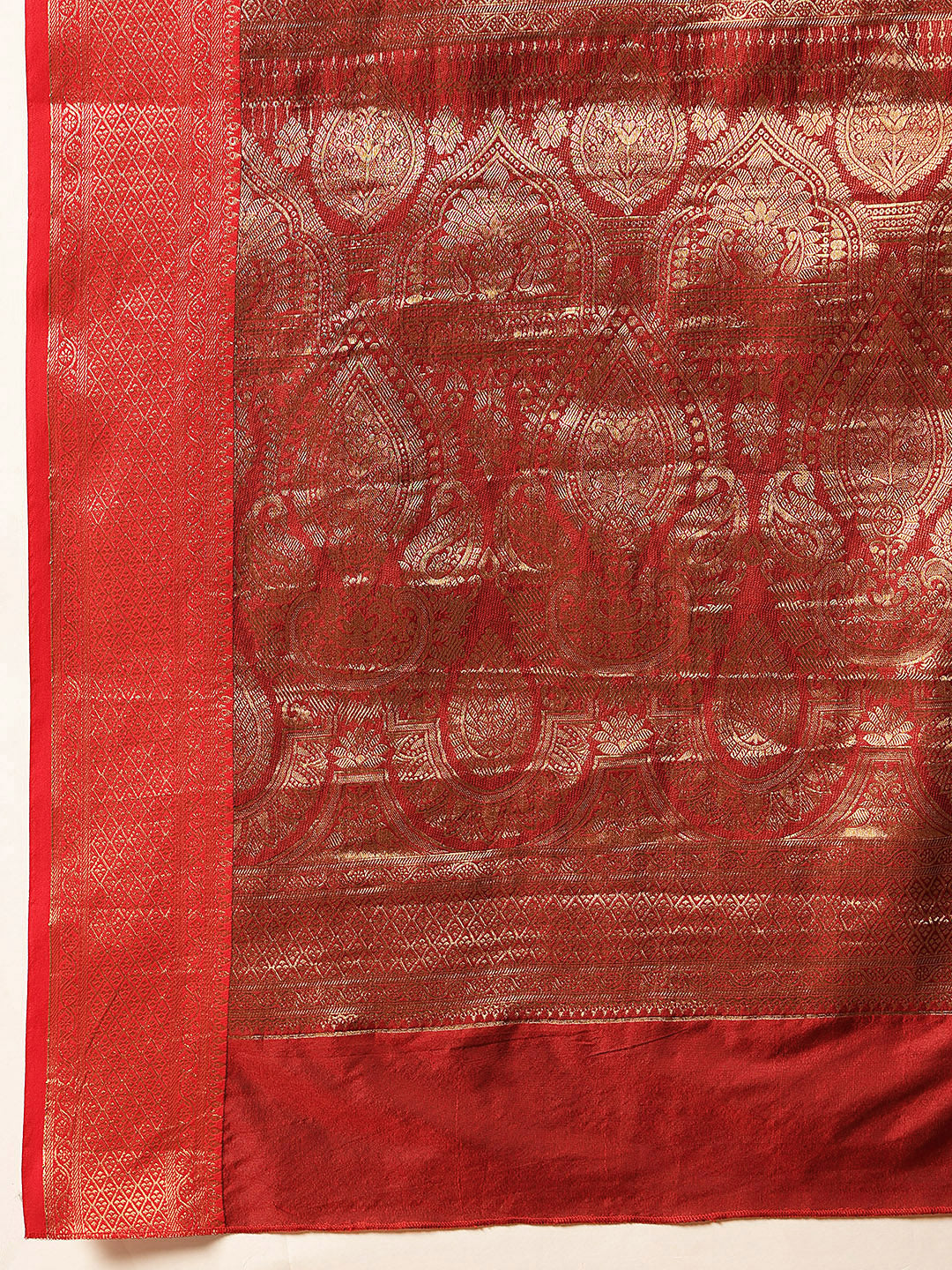 Hiral Fashion Black Banarasi Silk Woven Design Saree
