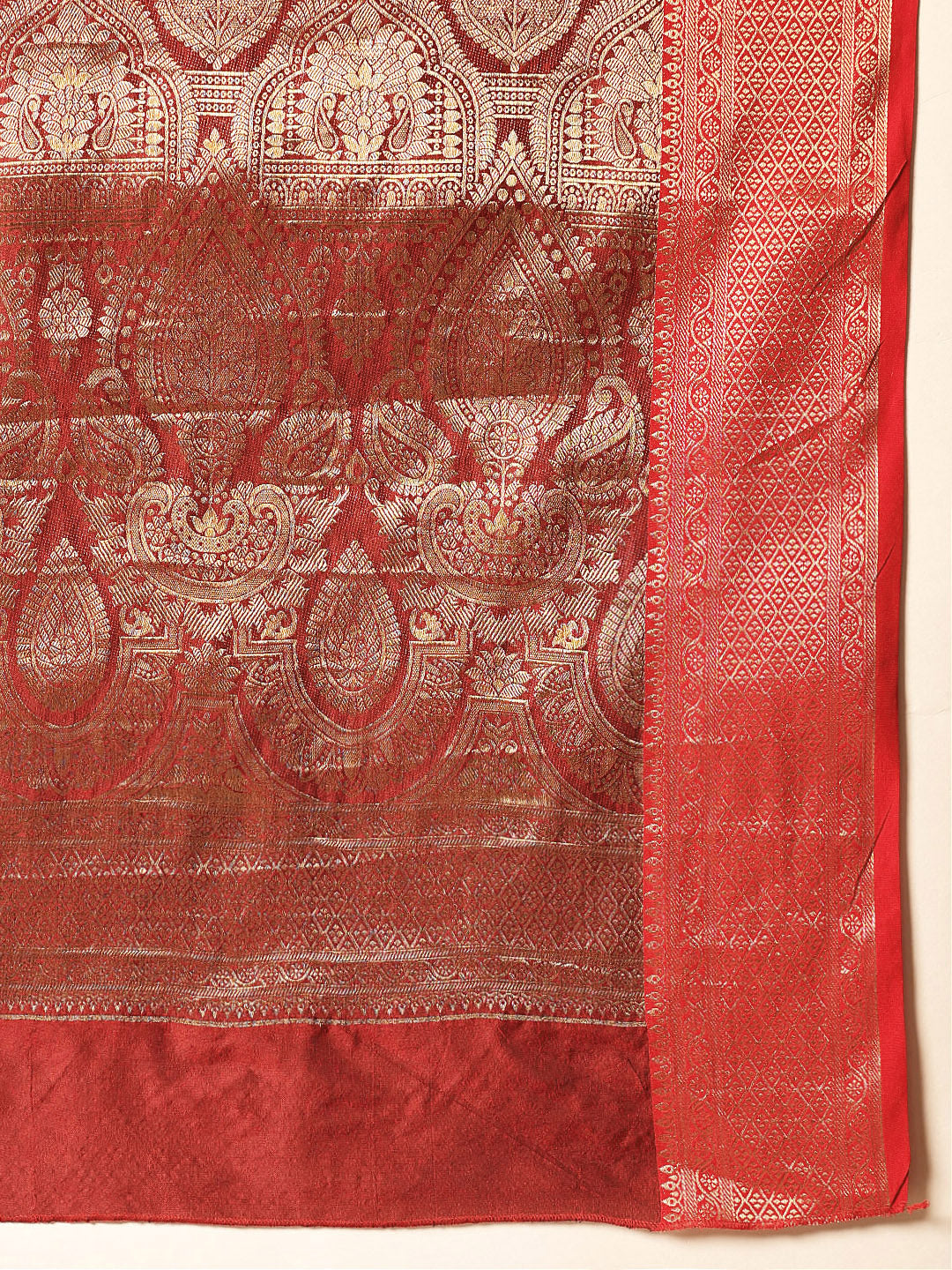 Hiral Fashion Green Banarasi Silk Woven Design Saree