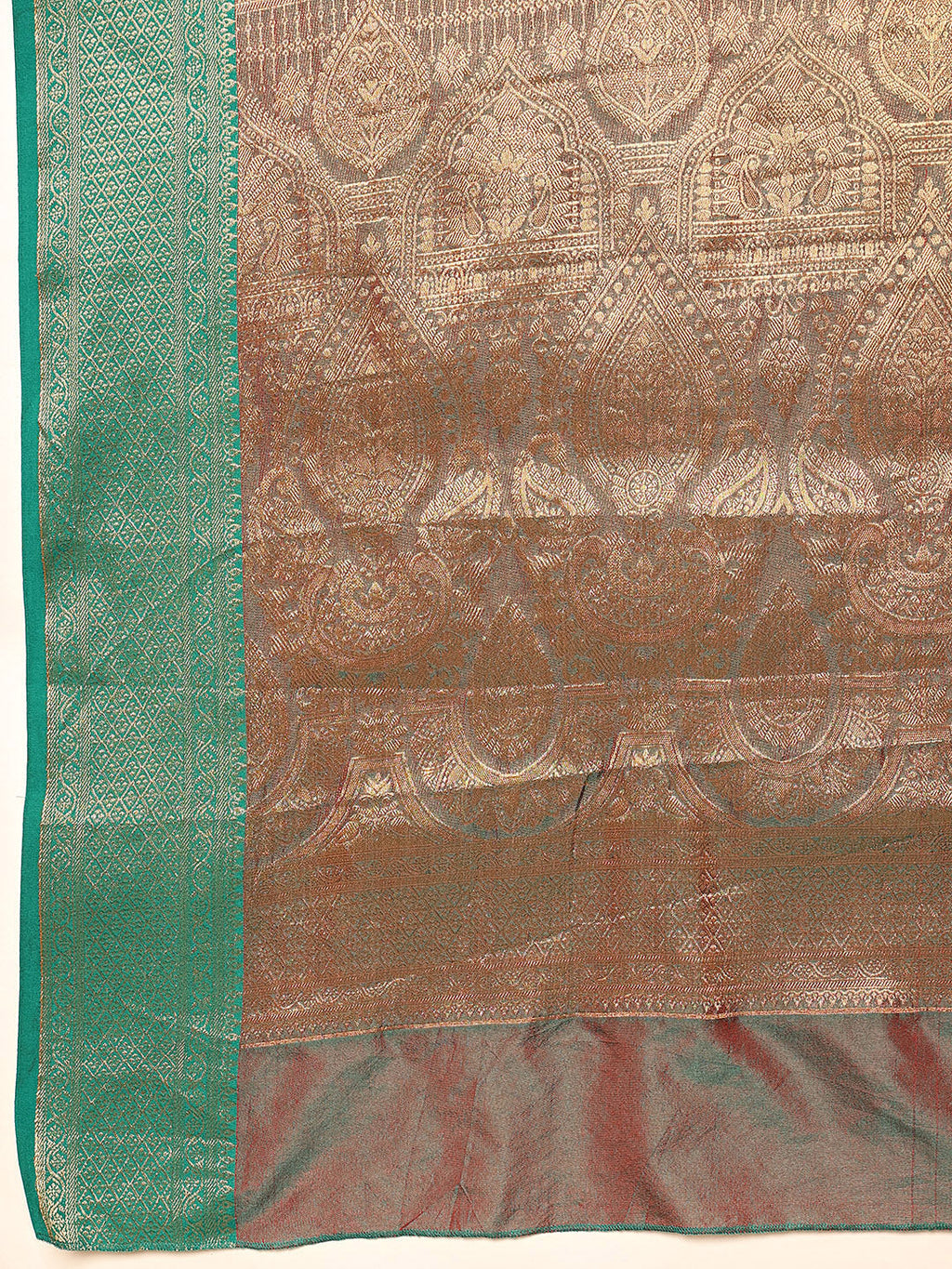 Hiral Fashion Red Banarasi Silk Woven Design Saree