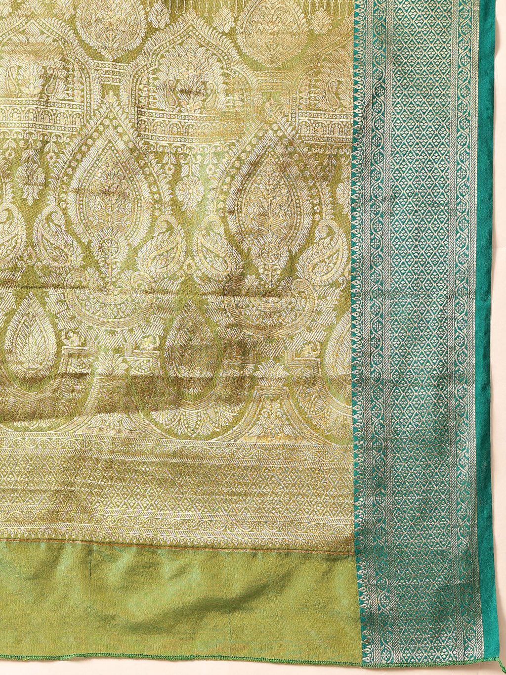 Hiral Fashion Yellow Banarasi Silk Woven Design Saree