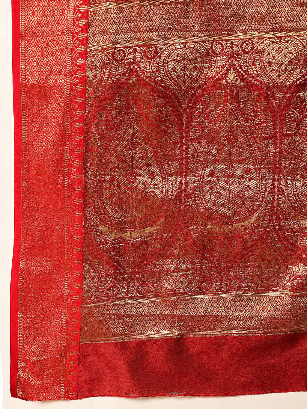 Hiral Fashion Black Banarasi Silk Woven Design Saree