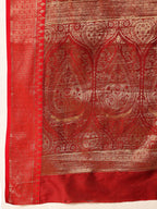 Hiral Fashion Black Banarasi Silk Woven Design Saree