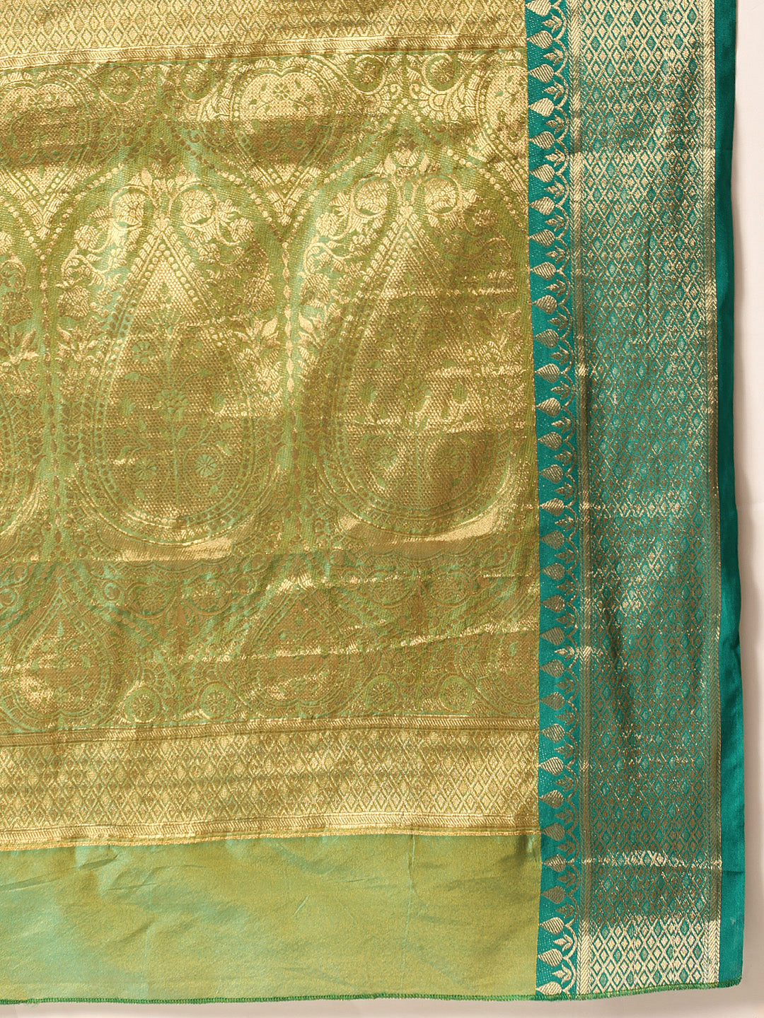 Hiral Fashion Yellow Banarasi Silk Woven Design Saree