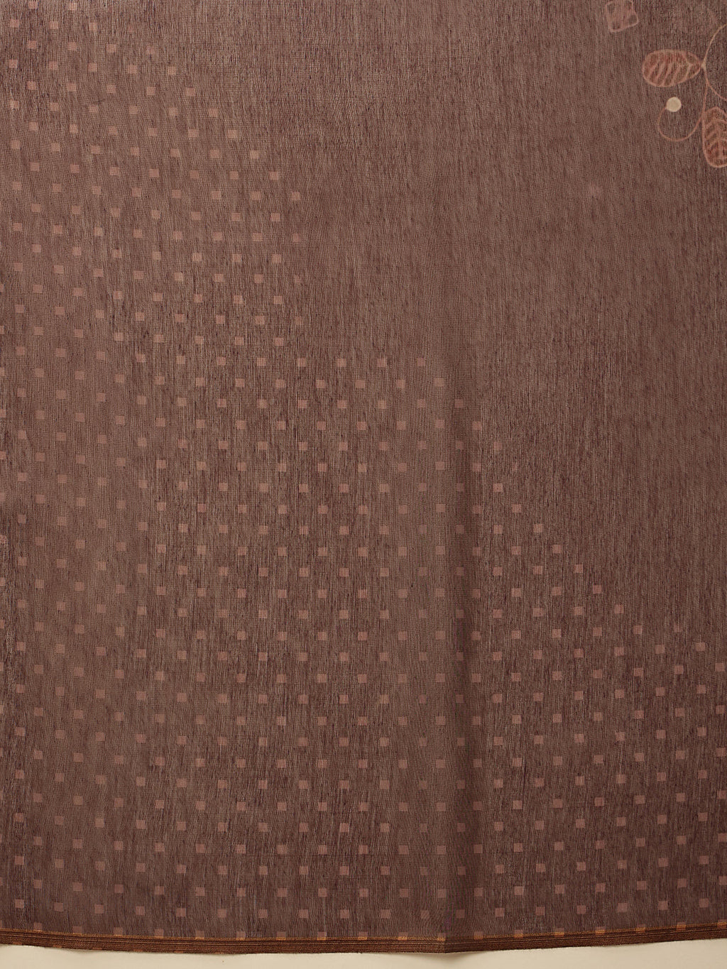 Hiral Fashion Brown Chanderi Cotton Blend Floral Digital Printed Saree