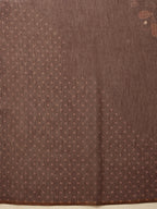 Hiral Fashion Brown Chanderi Cotton Blend Floral Digital Printed Saree