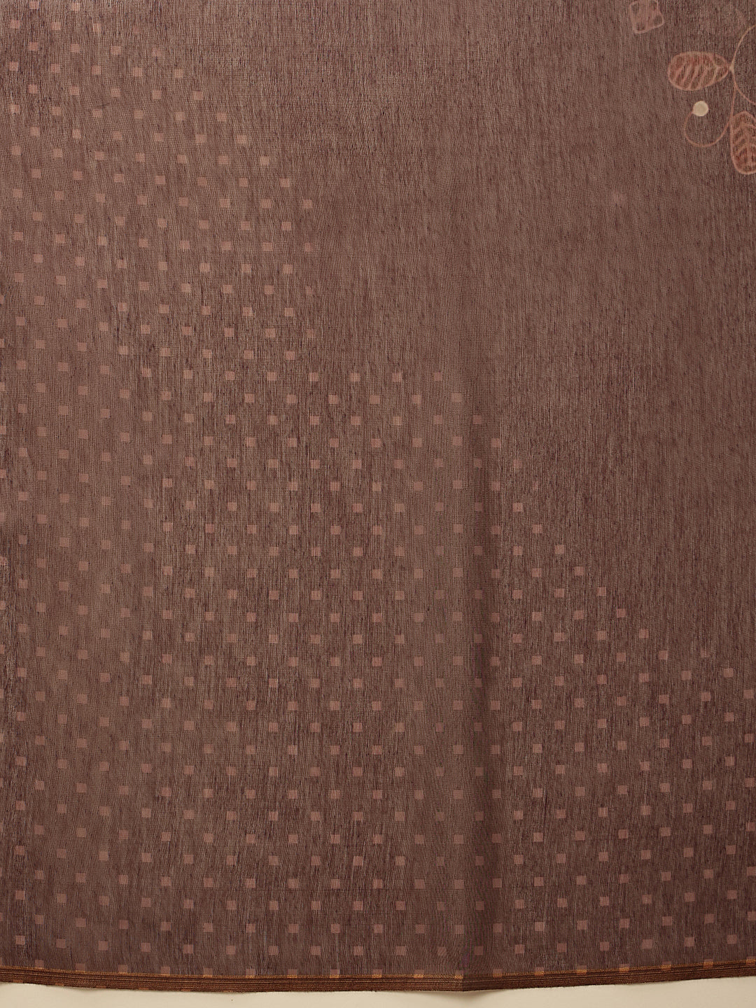 Hiral Fashion Brown Chanderi Cotton Blend Floral Digital Printed Saree