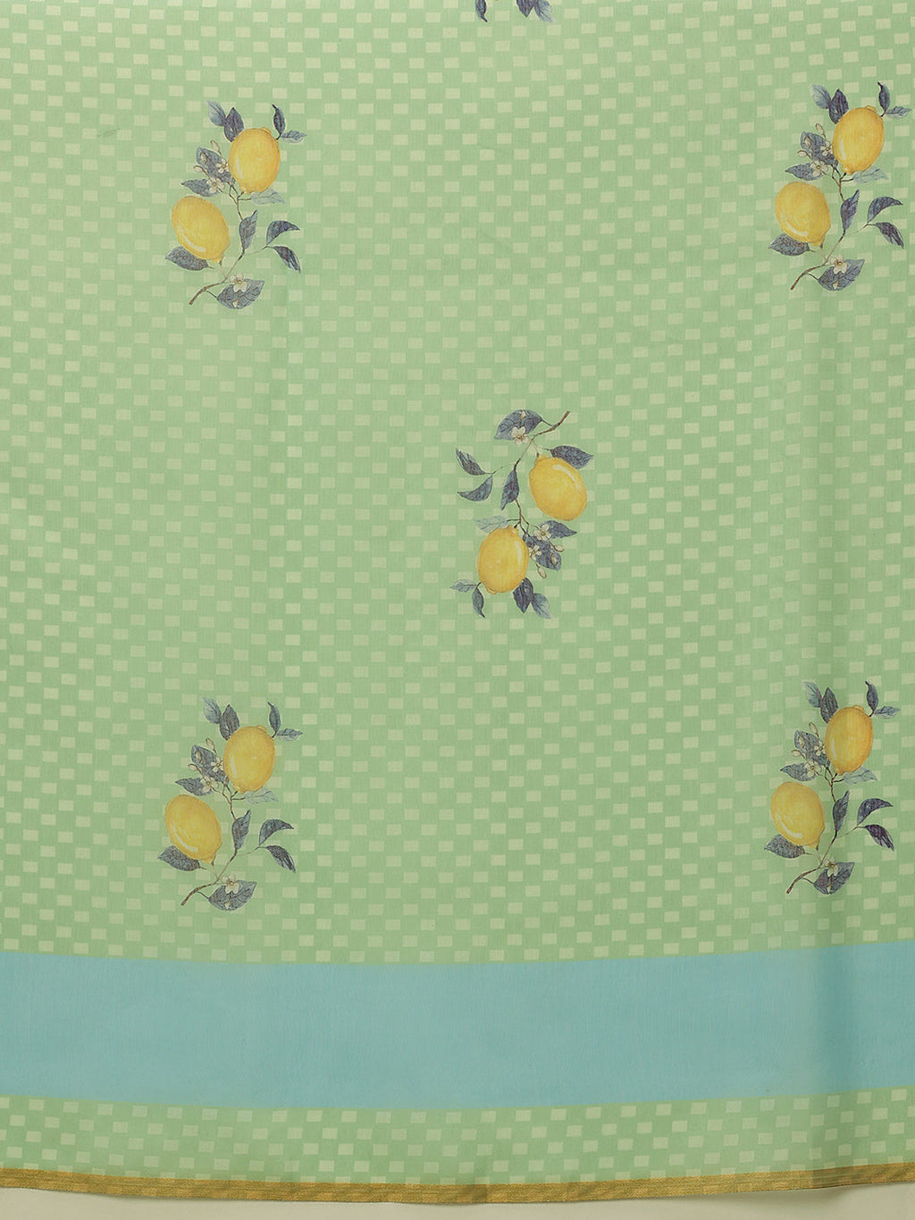 Hiral Fashion Green Chanderi Cotton Blend Animal Print Digital Printed Saree