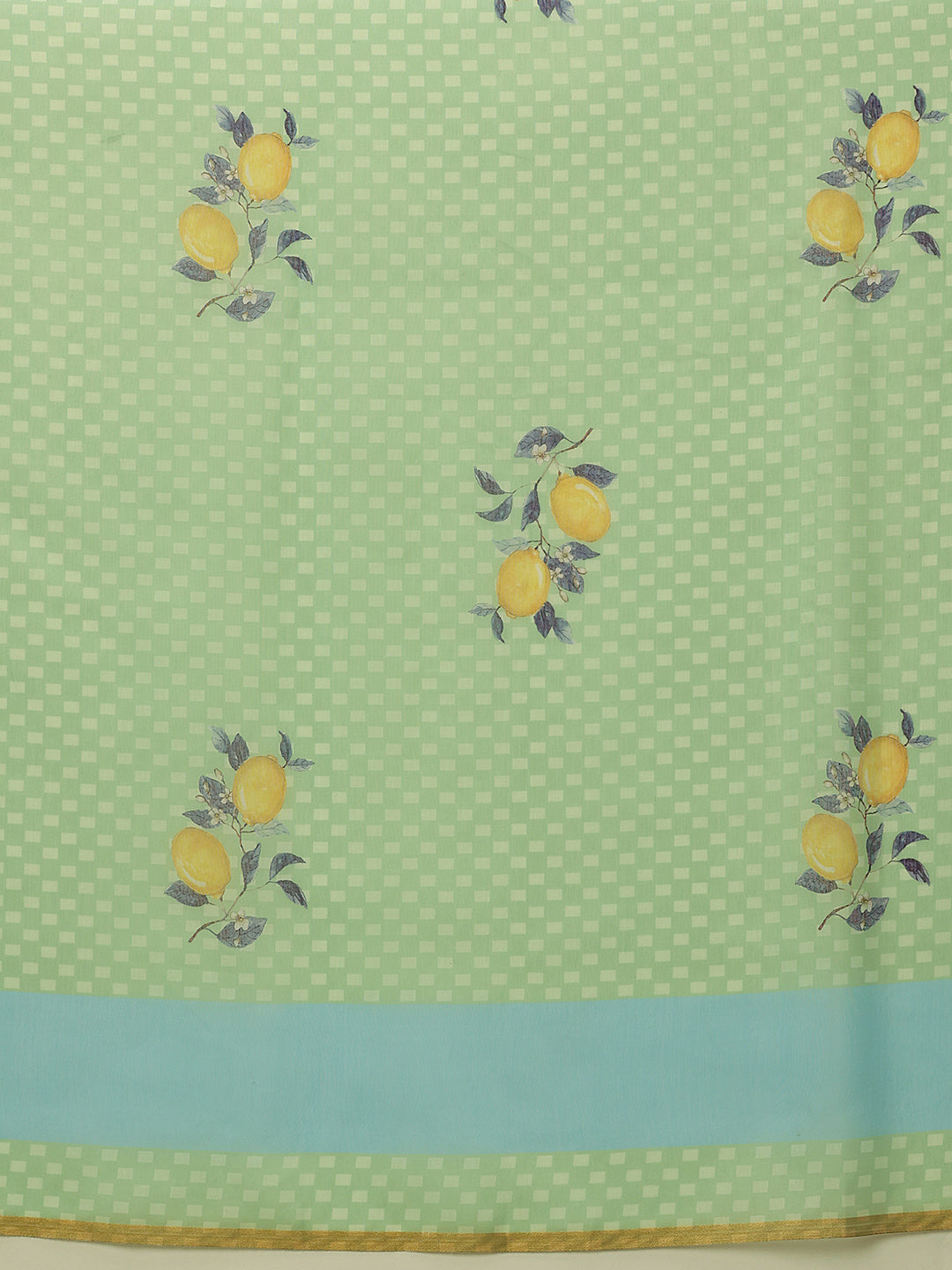 Hiral Fashion Green Chanderi Cotton Blend Animal Print Digital Printed Saree