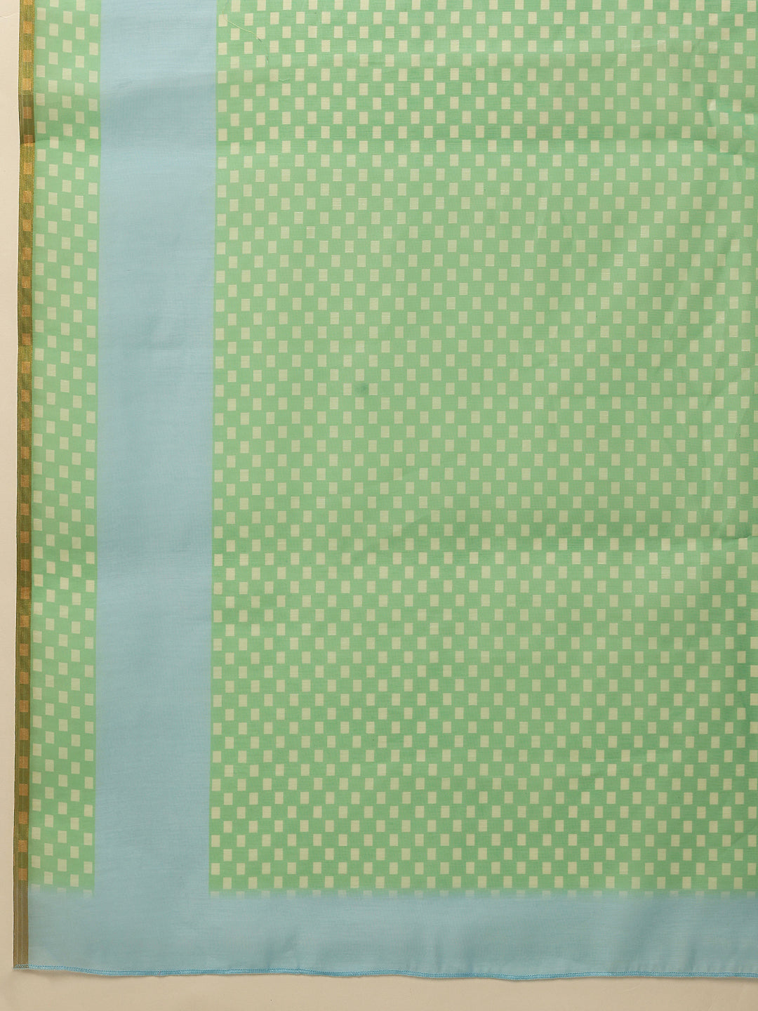 Hiral Fashion Green Chanderi Cotton Blend Animal Print Digital Printed Saree