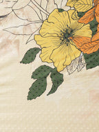 Hiral Fashion Cream Bollywood Chiffon Floral Digital Printed Saree