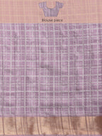 Lavender Silk Blend Digital Print Floral Saree with Unstitched Blouse - Hiral Fashion