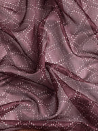 Purple Kanjeevaram Silk Digital Print Geomatric Saree with Unstitched Blouse - Hiral Fashion