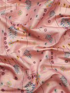 Purple Tissue Silk Digital Print Floral Saree with Unstitched Blouse - Hiral Fashion