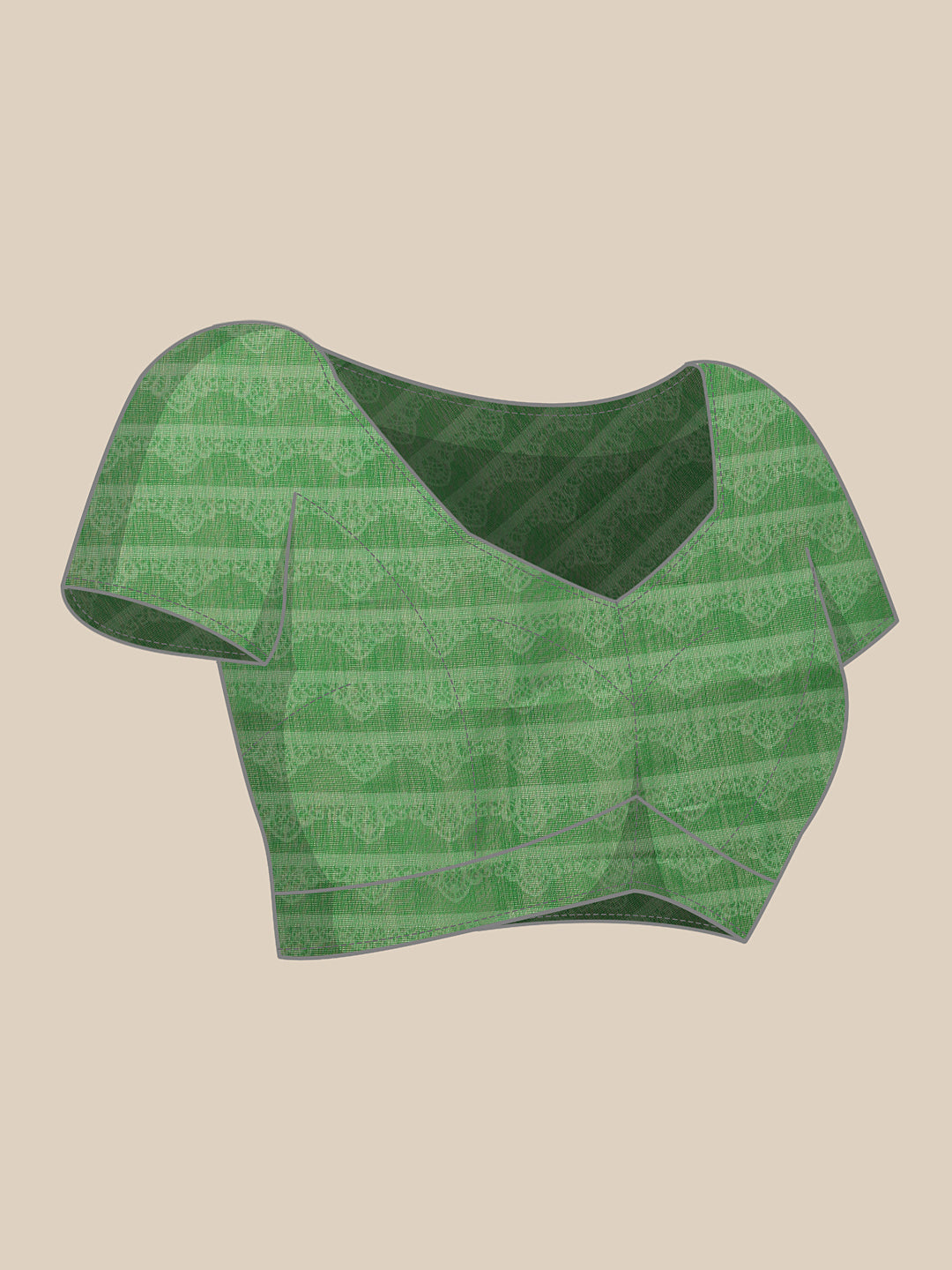 Hiral Fashion Green Banarasi Cotton Silk Abstract Digital Printed Saree