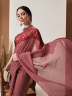 Hiral Fashion Maroon Bollywood Mul Cotton Abstract Digital Printed Saree