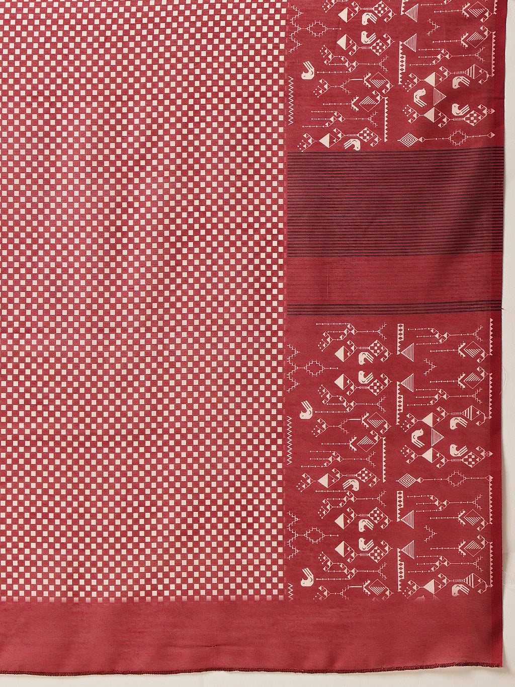 Hiral Fashion Maroon Bollywood Mul Cotton Abstract Digital Printed Saree