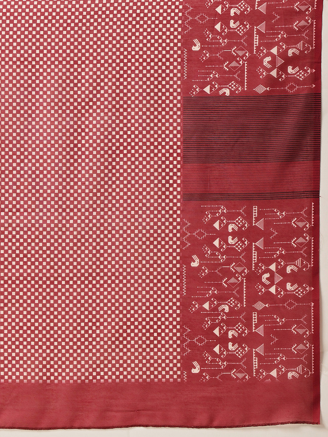 Hiral Fashion Maroon Bollywood Mul Cotton Abstract Digital Printed Saree