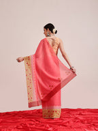 Hiral Fashion Pink Bollywood Mul Cotton Abstract Digital Printed Saree