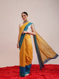 Hiral Fashion Yellow Bollywood Mul Cotton Abstract Digital Printed Saree