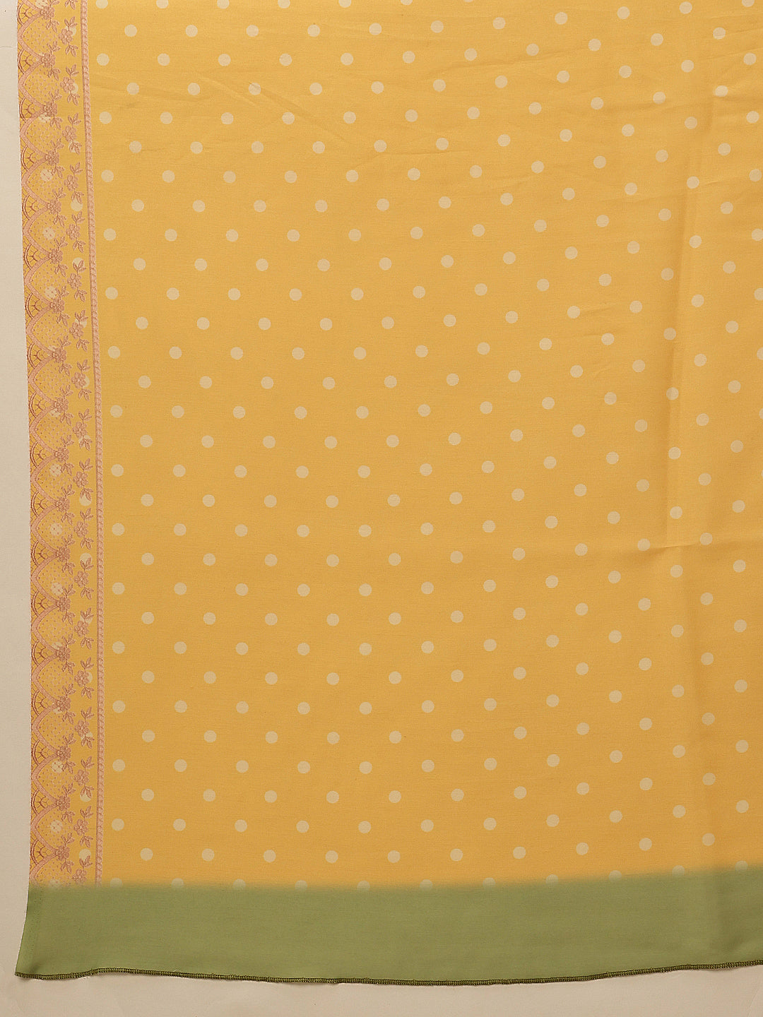 Hiral Fashion Mustard Bollywood Mul Cotton Polka Dots Digital Printed Saree