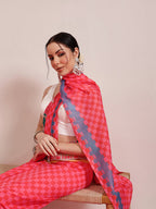 Hiral Fashion Pink Bollywood Mul Cotton Abstract Digital Printed Saree