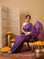 Hiral Fashion Navy Blue Bollywood Mul Cotton Abstract Digital Printed Saree