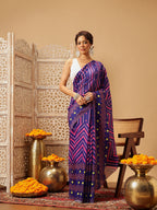 Hiral Fashion Navy Blue Bollywood Mul Cotton Abstract Digital Printed Saree