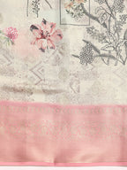 Multicolor Art Silk Woven Zari Design Kalamkari Saree with Unstitched Blouse - Hiral Fashion