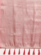 Multicolor Art Silk Woven Zari Design Kalamkari Saree with Unstitched Blouse - Hiral Fashion