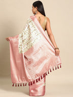 Multicolor Art Silk Woven Zari Design Kalamkari Saree with Unstitched Blouse - Hiral Fashion