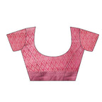 Pink Art Silk Printed Floral Saree with Unstitched Blouse - Hiral Fashion