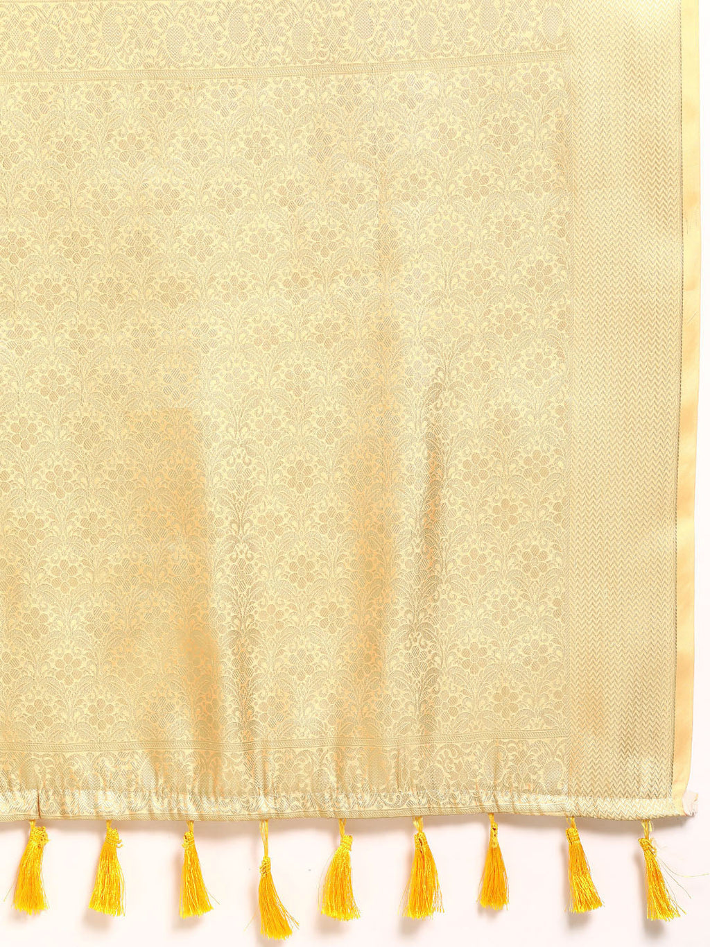 Multicolor Art Silk Woven Zari Design Floral Saree with Unstitched Blouse - Hiral Fashion
