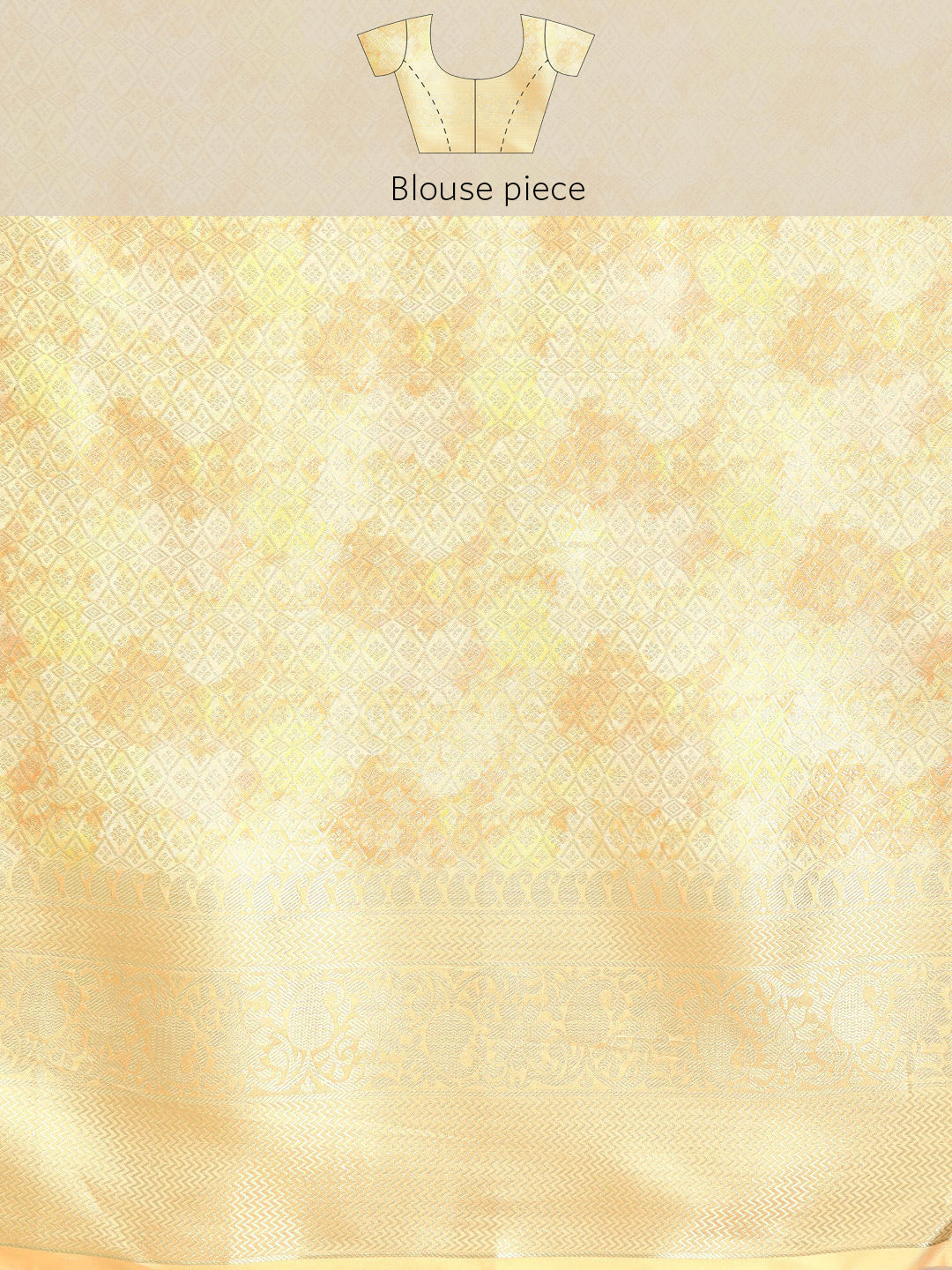 Multicolor Art Silk Woven Zari Design Floral Saree with Unstitched Blouse - Hiral Fashion