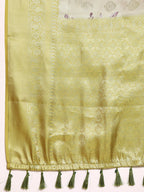 Multicolor Art Silk Woven Zari Design Floral Saree with Unstitched Blouse - Hiral Fashion