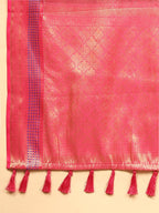 Beige Art Silk Digital Print Floral Saree with Unstitched Blouse - Hiral Fashion