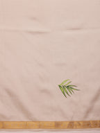 Hiral Fashion Off White Onam Art Silk Floral Digital Print Saree