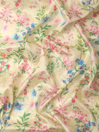 Multicolor Pure Silk Digital Print Floral Saree with Unstitched Blouse - Hiral Fashion