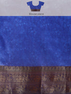 Multicolor Pure Silk Digital Print Floral Saree with Unstitched Blouse - Hiral Fashion