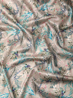 Multicolor Pure Silk Digital Print Floral Saree with Unstitched Blouse - Hiral Fashion