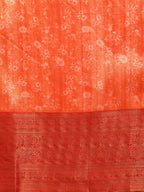 Green Pure Silk Digital Print Floral Saree with Unstitched Blouse - Hiral Fashion