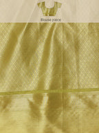 Red Kanjeevaram Silk Digital Print Floral Saree with Unstitched Blouse - Hiral Fashion